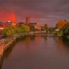 Worcester Sunset Time Diamond Paintings