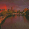 Worcester Sunset Time Diamond Paintings