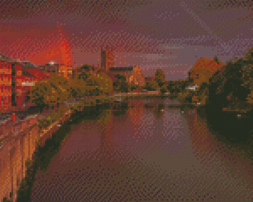 Worcester Sunset Time Diamond Paintings