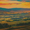 Yorkshire Dales Landscape At Sunset Diamond Paintings