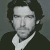 Young Actor Pierce Brosnan Diamond Paintings