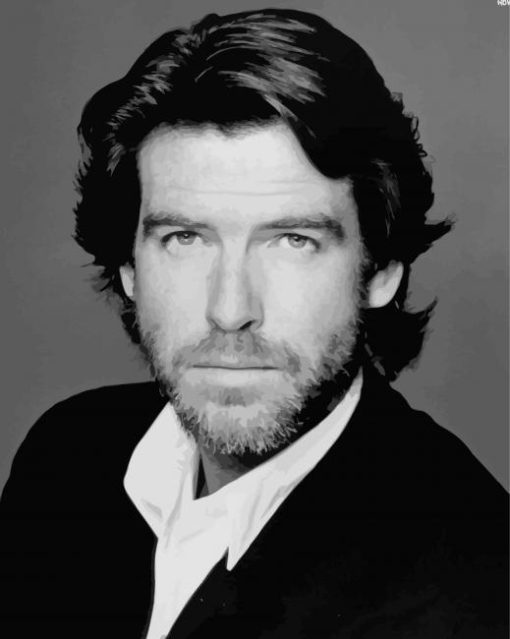 Young Actor Pierce Brosnan Diamond Paintings