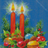 Aesthetic Christmas Candle Diamond Paintings