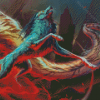 Aesthetic Dragon Wolf Diamond Paintings