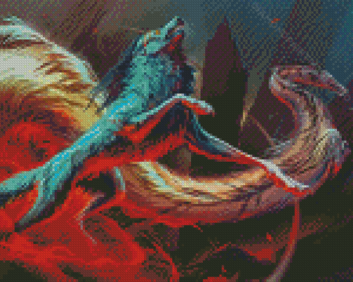 Aesthetic Dragon Wolf Diamond Paintings