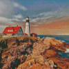 Aesthetic New England Coast Diamond Paintings