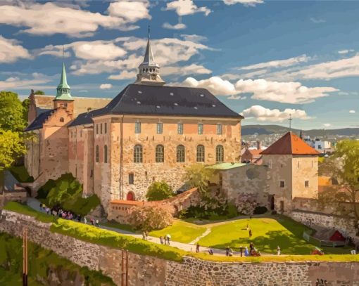 Aesthetic Norway Castle Diamond Paintings