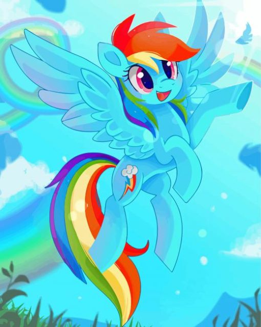 Aesthetic Rainbow Dash Diamond Paintings