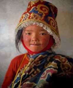 Aesthetic Tibetan Girl Diamond Paintings