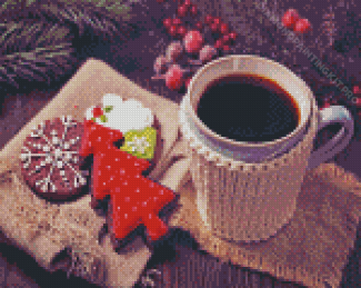 Aesthetic Coffee Christmas Diamond Paintings