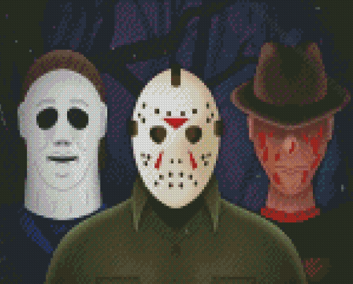 Aesthetic Michael Myers And Jason Diamond Paintings