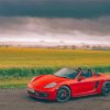 Aesthetic Red Porsche Boxster Diamond Paintings