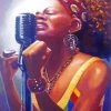 African Woman Singing Diamond Paintings