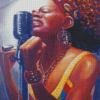 African Woman Singing Diamond Paintings