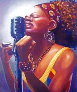 African Woman Singing Diamond Paintings