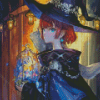 Anime Wizard Girl Diamond Paintings