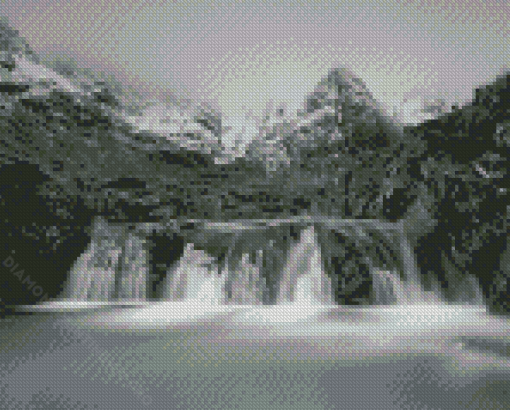 Black And White Fairy Pools Diamond Paintings