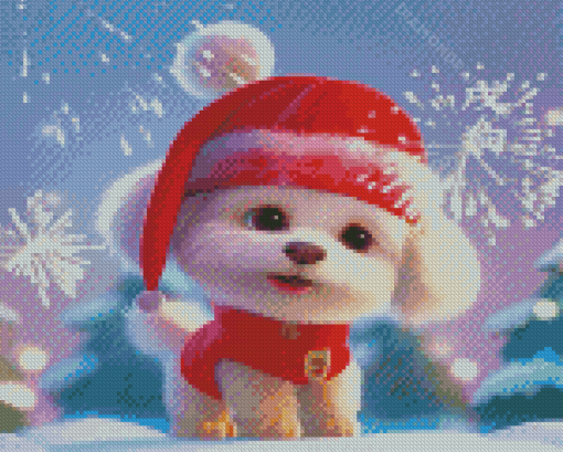 Christmas Dog Diamond Paintings