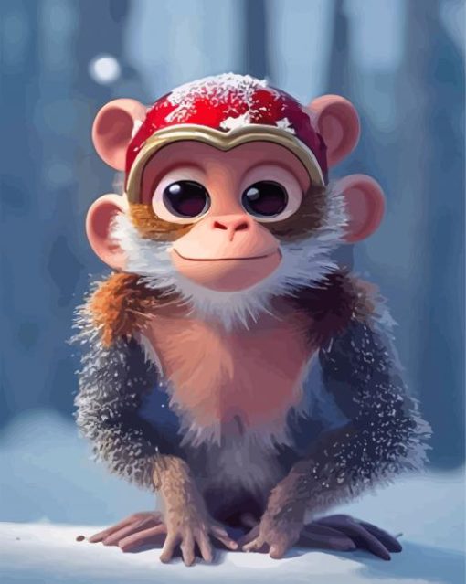 Christmas Monkey Diamond Paintings