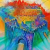 Colorful Jerusalem Abstract Diamond Paintings