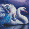 Cool Swan Women Diamond Paintings