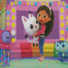 Cute Gabby Dollhouse Diamond Paintings