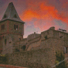 Frankenstein Castle Sunset Diamond Paintings