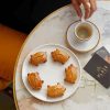 Gingerbread Pigs With Coffee Diamond Paintings