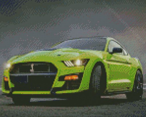 Green Shelby Mustang Diamond Paintings