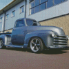 Grey 51 Chevy Truck Diamond Paintings