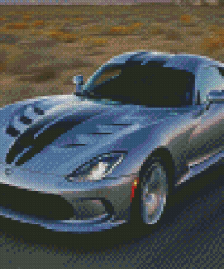 Grey Dodge Viper Diamond Paintings