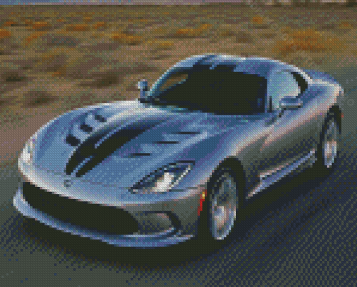 Grey Dodge Viper Diamond Paintings