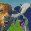 Happy Funny Cows Diamond Paintings