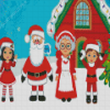 Mr And Mrs Santa Claus Family Diamond Paintings