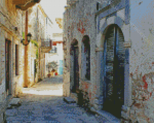 Naxos Island Old Street Diamond Paintings