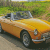 Orange Mg Roadster Diamond Paintings