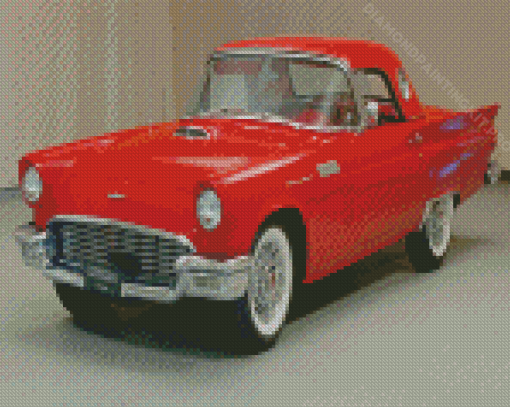 Red 1957 Thunderbird Diamond Paintings