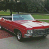 Red 70 Chevrolet Diamond Paintings