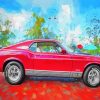 Red Mustang Mach 1 Diamond Paintings