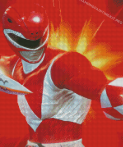 Red Ranger Power Rangers Anime Diamond Paintings