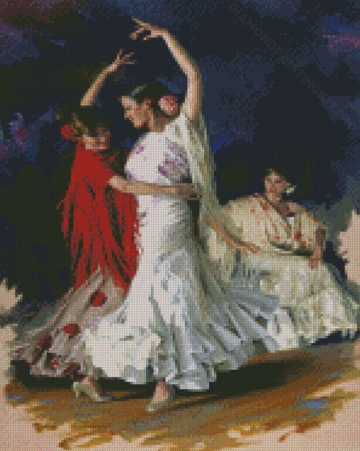 Sevillanas Dancers Diamond Paintings