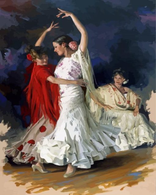 Sevillanas Dancers Diamond Paintings