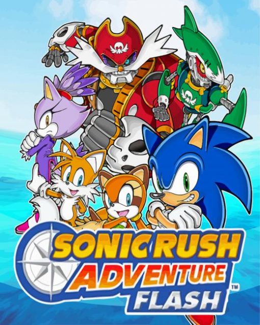 Sonic Rush Adventure Poster Diamond Paintings