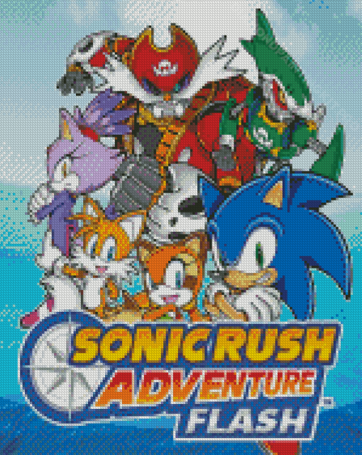 Sonic Rush Adventure Poster Diamond Paintings