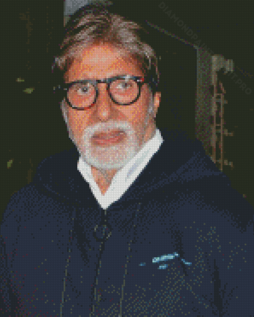 The Indian Actor Amitabh Bachchan Diamond Paintings