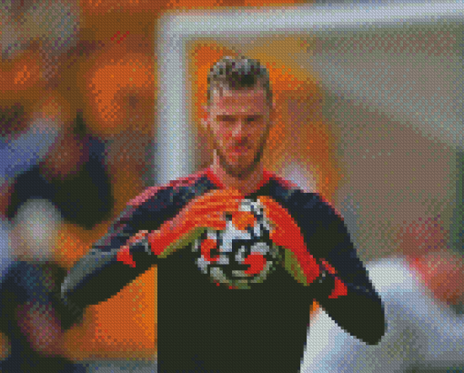 The Spanish Goalkeeper David De Gea Diamond Paintings