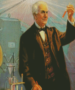 Thomas Alva Edison Inventor Diamond Paintings