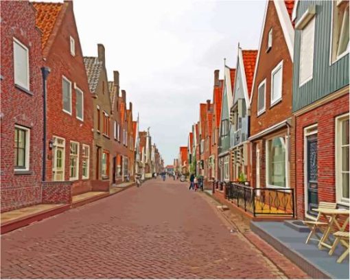 Volendam Streets Diamond Paintings