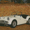 White Tr3 Car Diamond Paintings