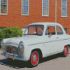 White Car Ford Anglia Diamond Paintings